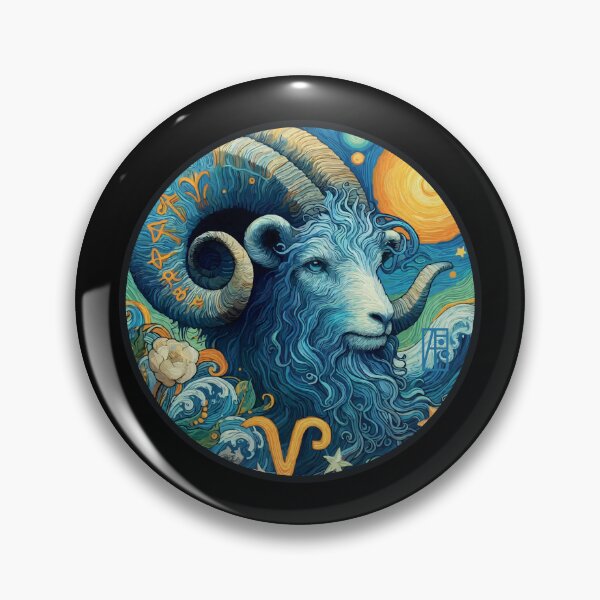 Item preview, ZODIAC Aries - Astrological ARIRS - ARIRS - ZODIAC sign - Van Gogh style - 13 designed and sold by ArtProjectShop.