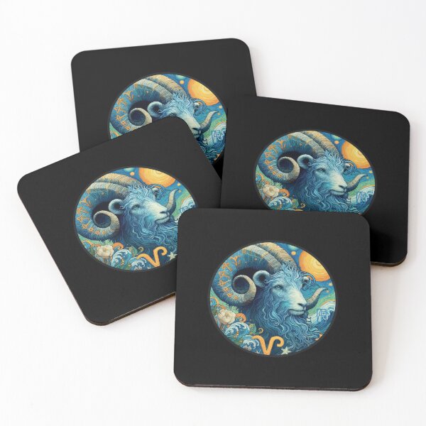 Item preview, ZODIAC Aries - Astrological ARIRS - ARIRS - ZODIAC sign - Van Gogh style - 13 designed and sold by ArtProjectShop.