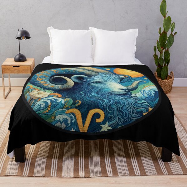 Item preview, ZODIAC Aries - Astrological ARIRS - ARIRS - ZODIAC sign - Van Gogh style - 13 designed and sold by ArtProjectShop.