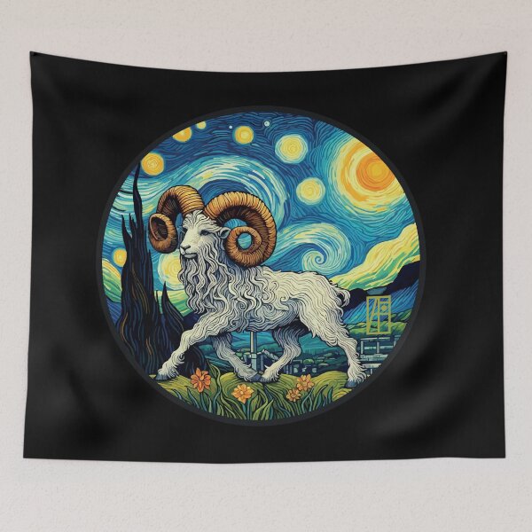Item preview, ZODIAC Aries - Astrological ARIRS - ARIRS - ZODIAC sign - Van Gogh style - 14 designed and sold by ArtProjectShop.
