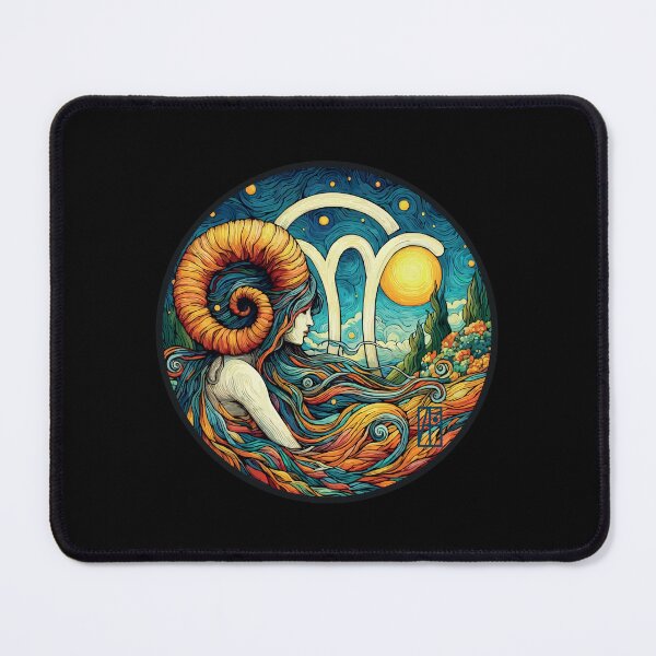 Item preview, ZODIAC Aries - Astrological ARIRS - ARIRS - ZODIAC sign - Van Gogh style - 15 designed and sold by ArtProjectShop.