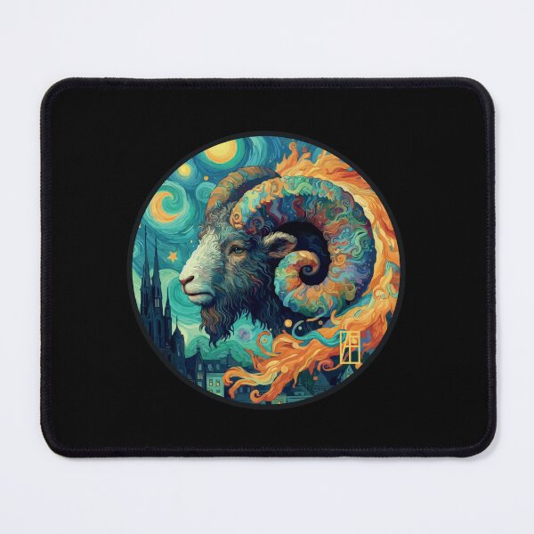 Item preview, ZODIAC Aries - Astrological ARIRS - ARIRS - ZODIAC sign - Van Gogh style - 16 designed and sold by ArtProjectShop.