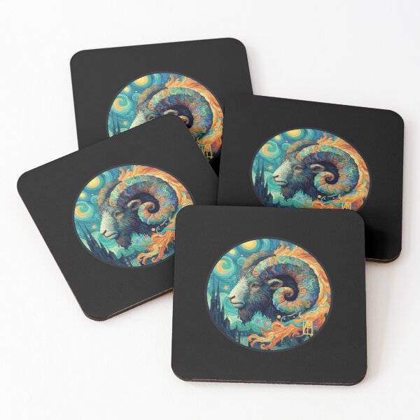 Item preview, ZODIAC Aries - Astrological ARIRS - ARIRS - ZODIAC sign - Van Gogh style - 16 designed and sold by ArtProjectShop.
