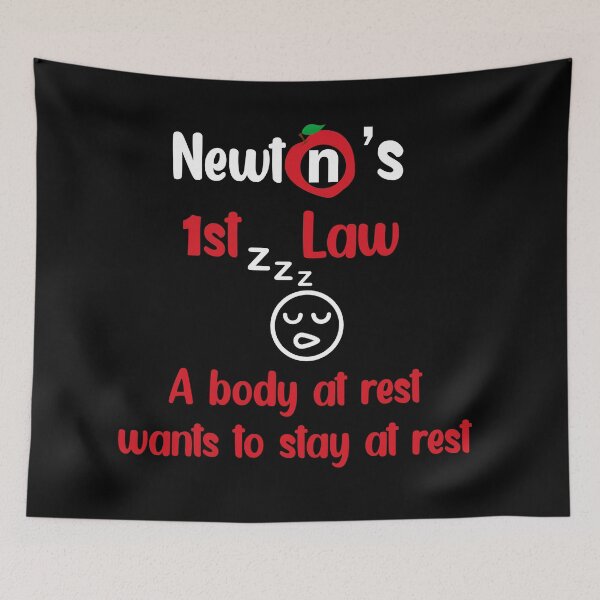 Item preview, Newton's First Law. A Body At Rest Wants To Stay At Rest designed and sold by Rami Khalifah.