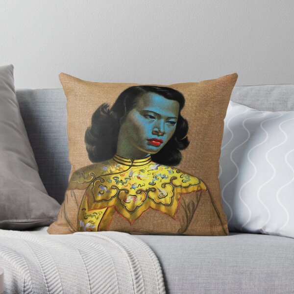 Vladimir Tretchikoff - La niña china - La dama verde Cojín