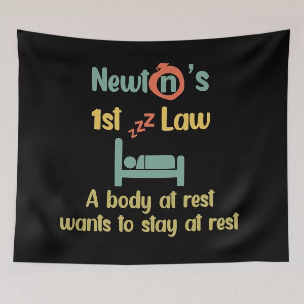Item preview, Newton's First Law. A Body At Rest Wants To Stay At Rest designed and sold by Rami Khalifah.