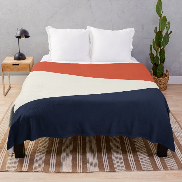 Item preview, TENNIS COURT CLAY, NAVY BLUE & CREAM GEOMETRIC DESIGN PRINT designed and sold by RachelMacht.