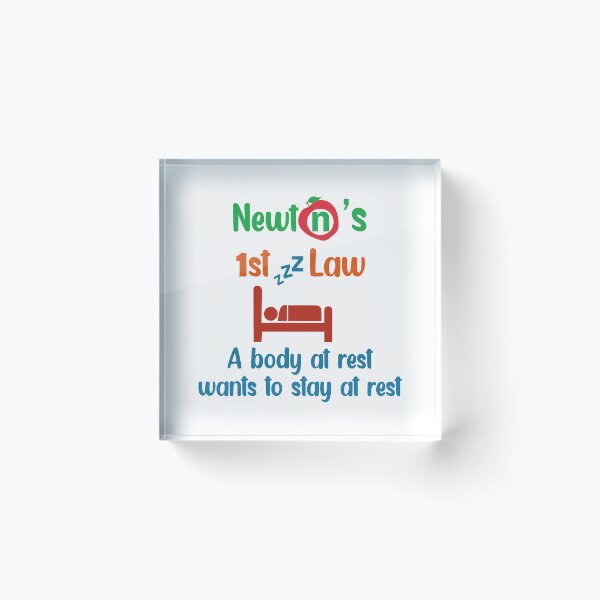 Item preview, Newton's First Law. A Body At Rest Wants To Stay At Rest designed and sold by Rami Khalifah.