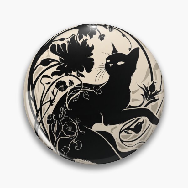 Item preview, Floral cat designed and sold by WildernessTints.