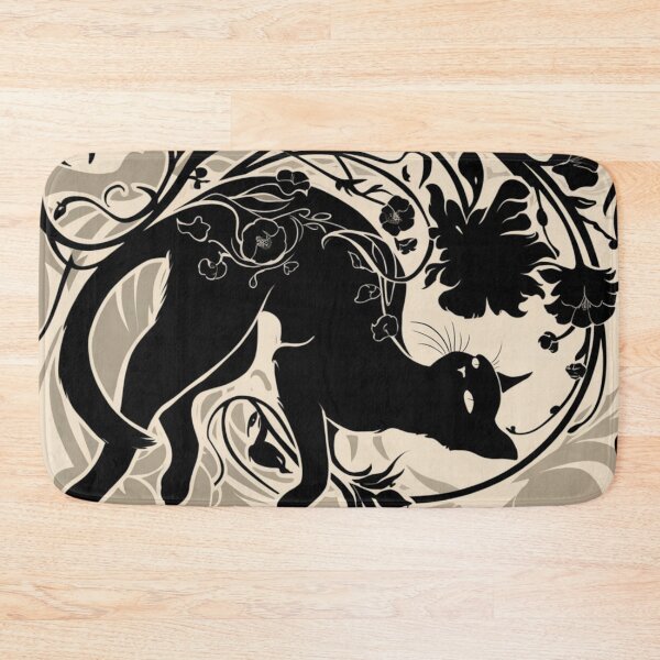 Item preview, Floral cat designed and sold by WildernessTints.