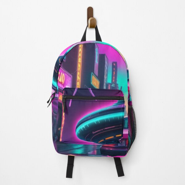 Item preview, Neon Skyline Abduction - Ufo Gifts designed and sold by eXtraHumans.