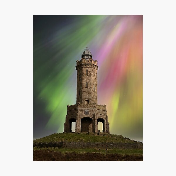 Item preview, Aurora Borealis Over Darwen Tower, Lancashire designed and sold by Shafiq Khan.