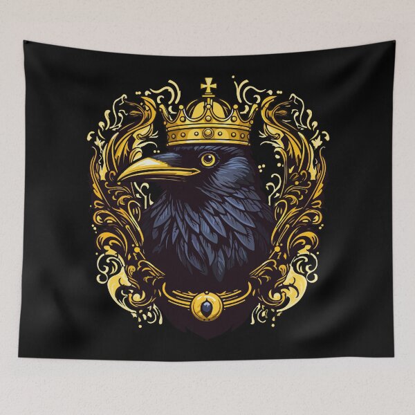Item preview, Royal Crow Graphic Crow with Crown designed and sold by DrawHandArt.