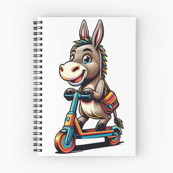 Item preview, Cheeky Donkey on Tour (Colorful Scooter Adventure) designed and sold by PixelAdventurer.