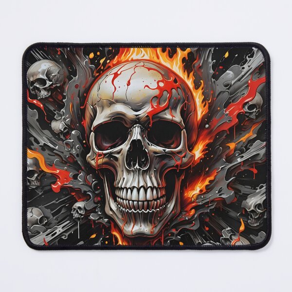 Item preview, Flaming skull  designed and sold by Majorartworks.