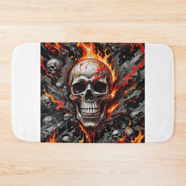 Item preview, Flaming skull  designed and sold by Majorartworks.