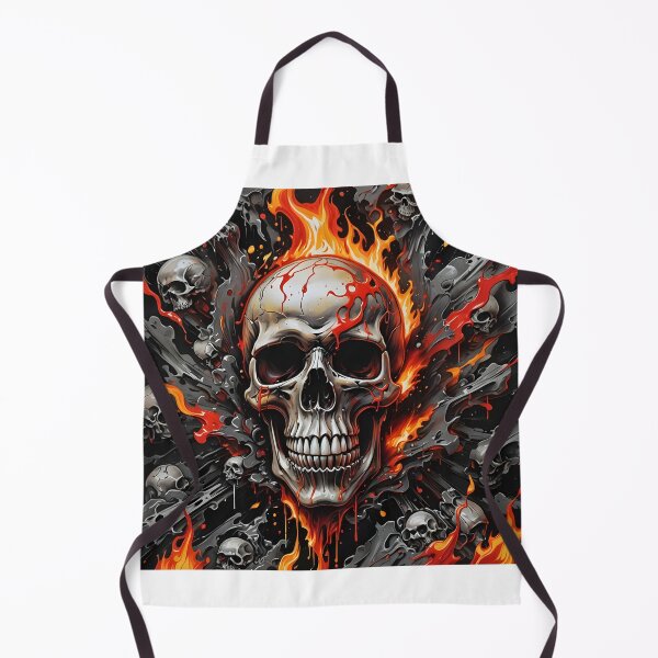 Item preview, Flaming skull designed and sold by Majorartworks.