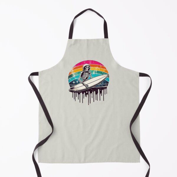 Item preview, Funny Skeleton Surfer Rainbow designed and sold by TomFrontierArt.