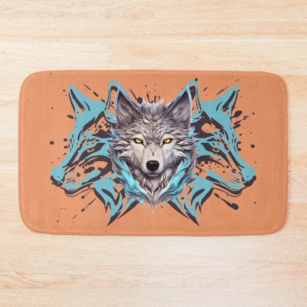 Artikelvorschau, The wolf and its reflection entworfen und verkauft von PrintArtGraphic.