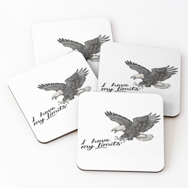 Item preview, Eagle with text 'I have my limits' designed and sold by Tomasz  Siennicki.