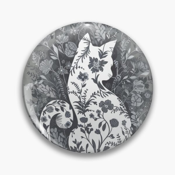 Item preview, Floral cat designed and sold by WildernessTints.