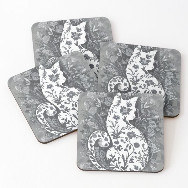 Item preview, Floral cat designed and sold by WildernessTints.