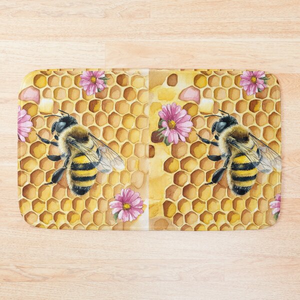Item preview, Nature's Harmony Bee on Honeycomb designed and sold by SellingWSarah17.