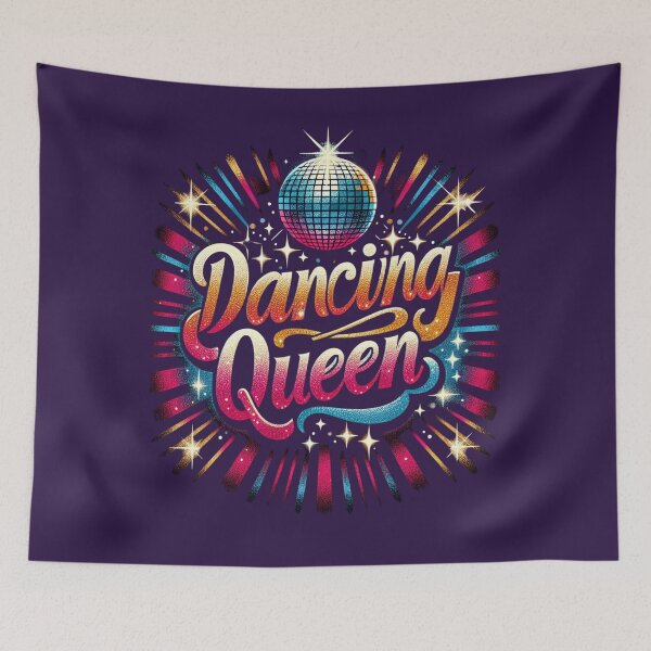 Item preview, Dancing Queen, 70's 80's Disco party wear designed and sold by MERCH HQ.