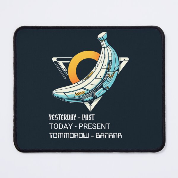 Item preview, Yesterday - past, Today - present, Tommorow - banana. Banana futuristic style designed and sold by Funny-Banana.