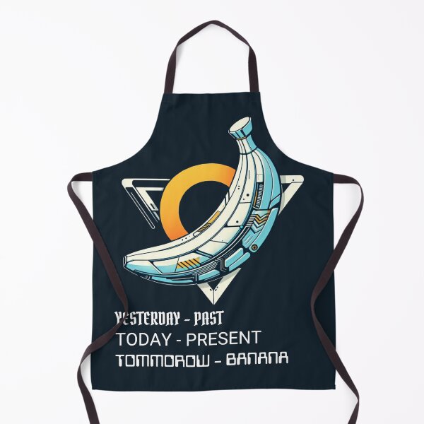 Item preview, Yesterday - past, Today - present, Tommorow - banana. Banana futuristic style designed and sold by Funny-Banana.