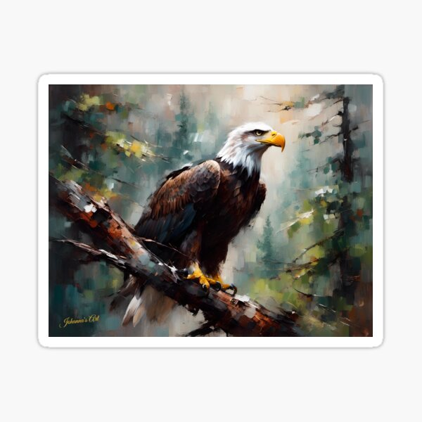 Item preview, Wildlife - Abstracted Surrealism - Bald Eagle 2 designed and sold by JJArtCreations.
