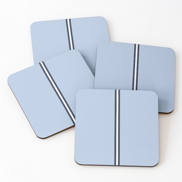 Item preview, ALICE BLUE, NAVY BLUE & WHITE Central Vertical 3 STRIPES designed and sold by RachelMacht.