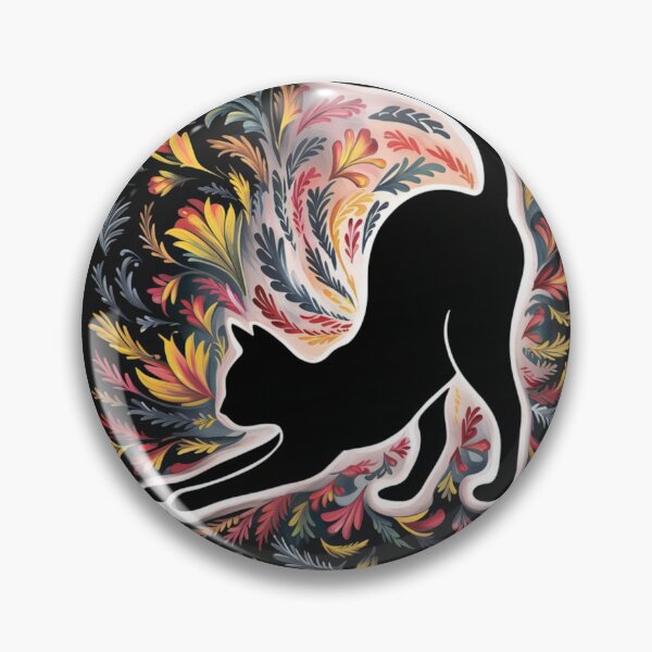 Item preview, Floral cat designed and sold by WildernessTints.