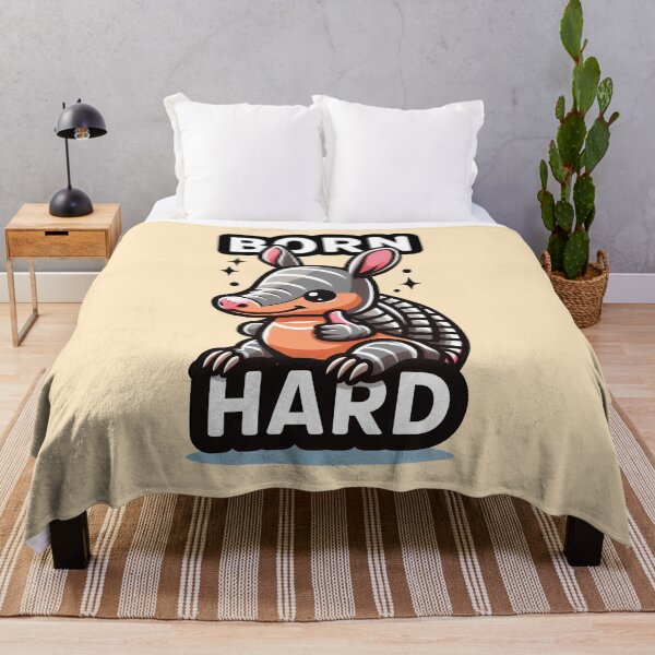 Item preview, BORN HARD Funny Armadillo designed and sold by EdGraphy.