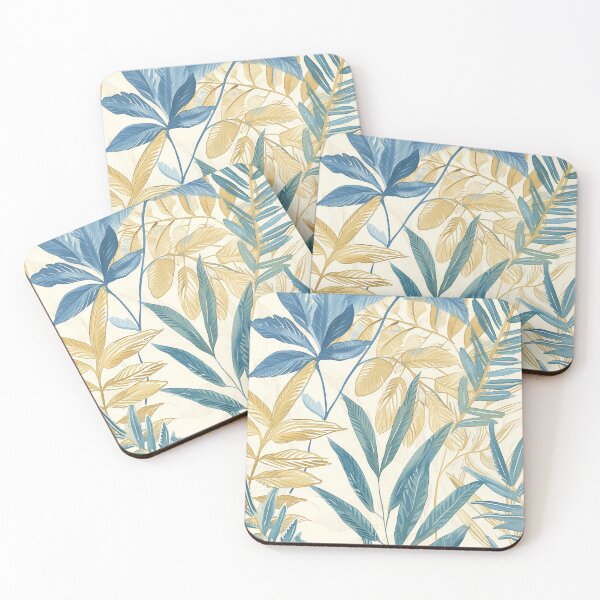 Item preview, Blue Plants Botanical Tropical Calm designed and sold by Gourmet Neko Art | .