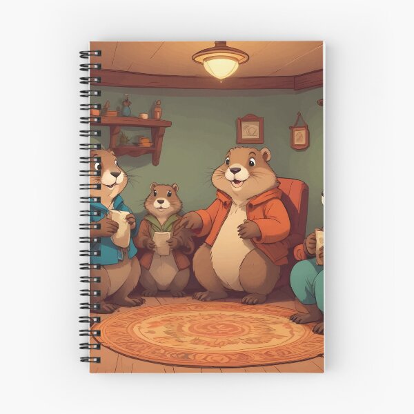 Item preview, Groundhog Family Art designed and sold by WildlifeInc.
