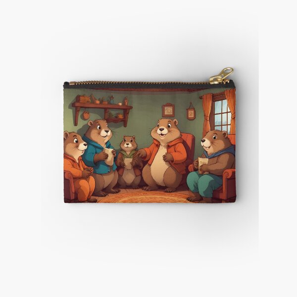 Item preview, Groundhog Family Art designed and sold by WildlifeInc.