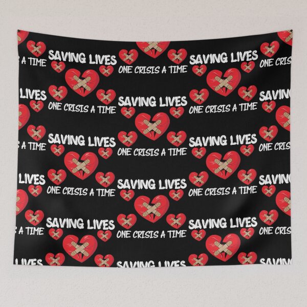 Item preview, Saving Lives One Crisis a Time Cute Gifts for Cardiac Nurses for Doctors designed and sold by PrntqTreasures.