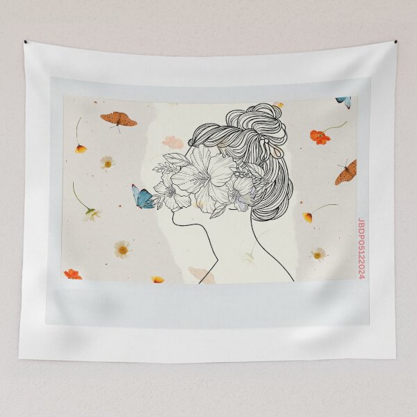 Item preview, Mystery Flower Girl designed and sold by Jinester.