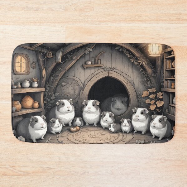 Item preview, Guinea Pig Family Art designed and sold by WildlifeInc.