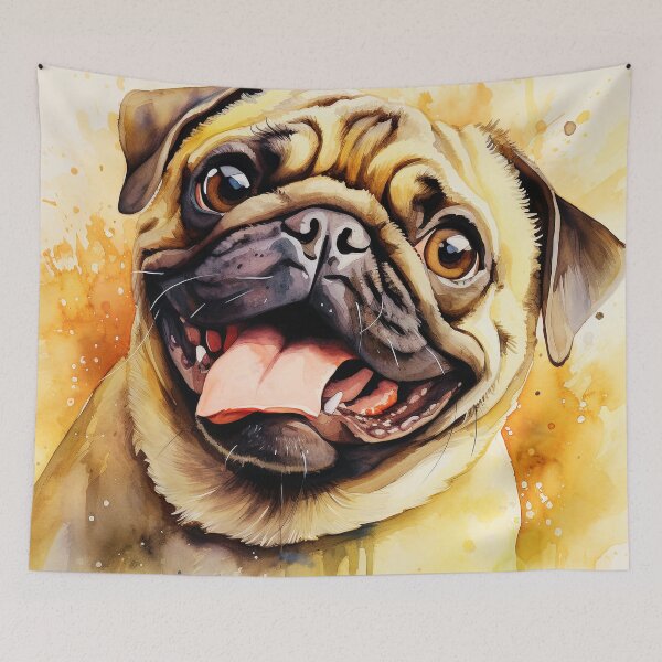 Item preview, Watercolor Pug designed and sold by TheAnimalZ00.