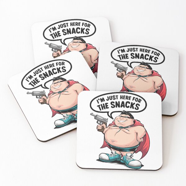Item preview, Snack Time Hero I'm Just Here For The Snacks Funny Superhero designed and sold by Quirky Shirts.