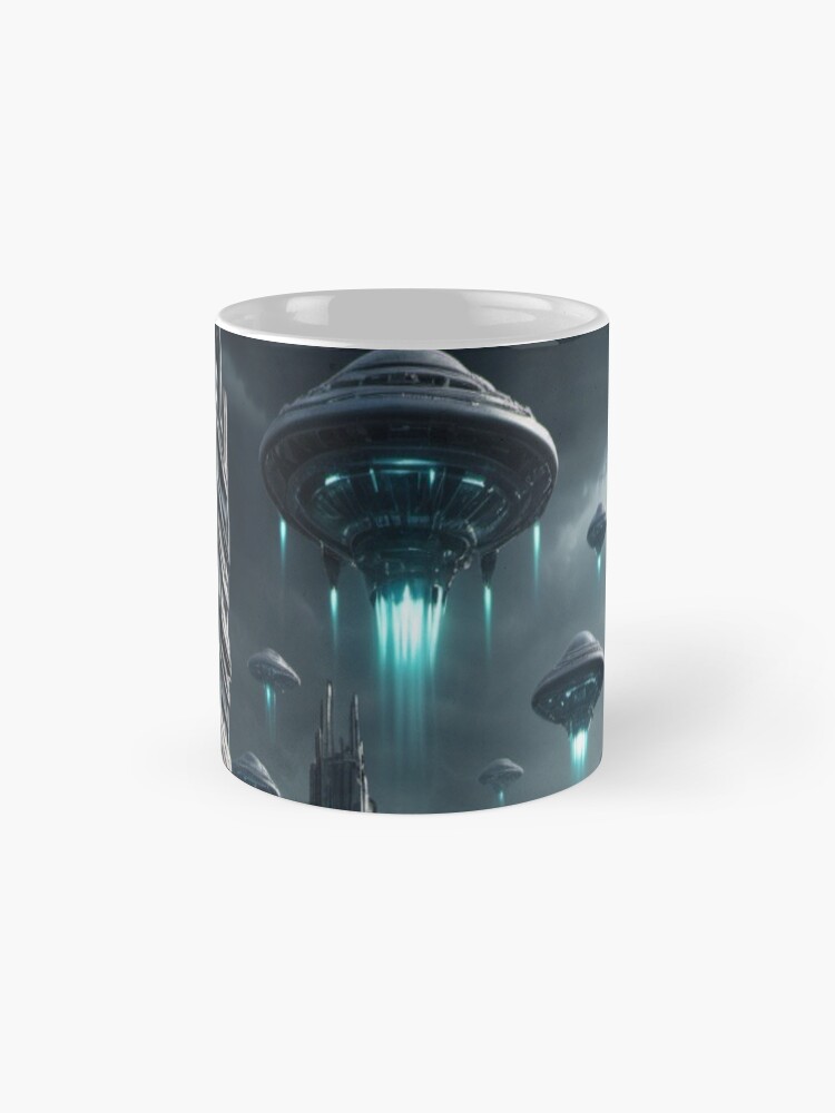 Thumbnail 4 of 6, Coffee Mug, Chariots of the Gods? - Alien Invasion designed and sold by eXtraHumans.