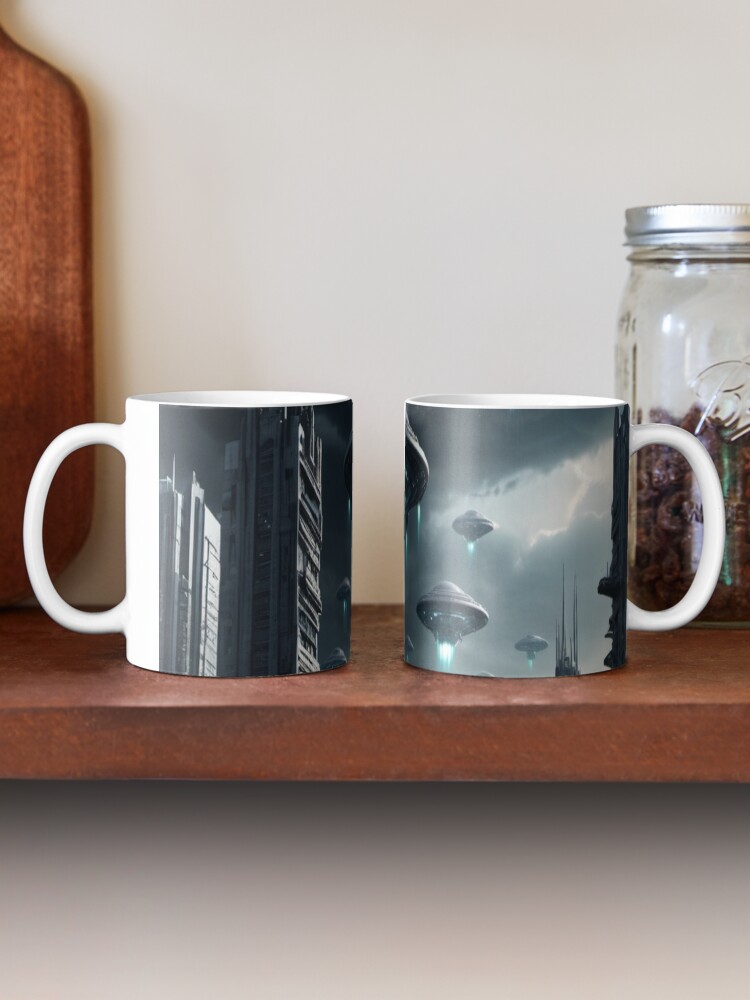 Thumbnail 2 of 6, Coffee Mug, Chariots of the Gods? - Alien Invasion designed and sold by eXtraHumans.