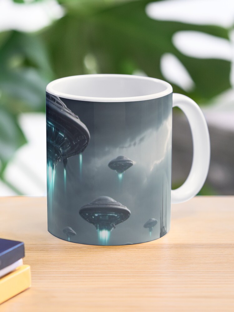Thumbnail 1 of 6, Coffee Mug, Chariots of the Gods? - Alien Invasion designed and sold by eXtraHumans.