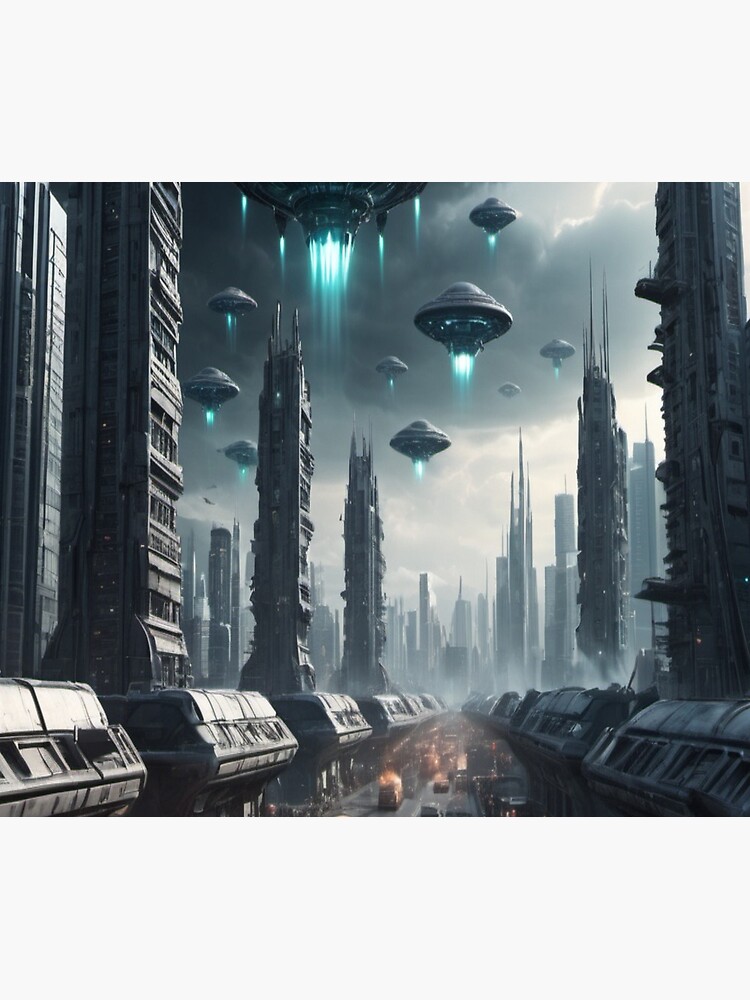 Thumbnail 5 of 5, Mouse Pad, Chariots of the Gods? - Alien Invasion designed and sold by eXtraHumans.