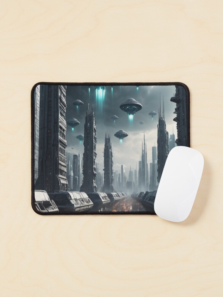 Thumbnail 1 of 5, Mouse Pad, Chariots of the Gods? - Alien Invasion designed and sold by eXtraHumans.