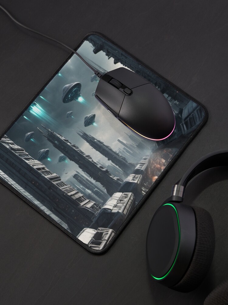 Thumbnail 4 of 5, Mouse Pad, Chariots of the Gods? - Alien Invasion designed and sold by eXtraHumans.