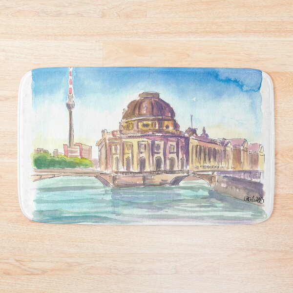 Item preview, Berlin Germany Museum Island with Spree River designed and sold by artshop77.