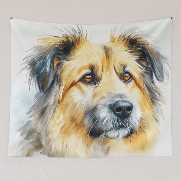 Item preview, Watercolor Pyrenean Shepherd designed and sold by TheAnimalZ00.